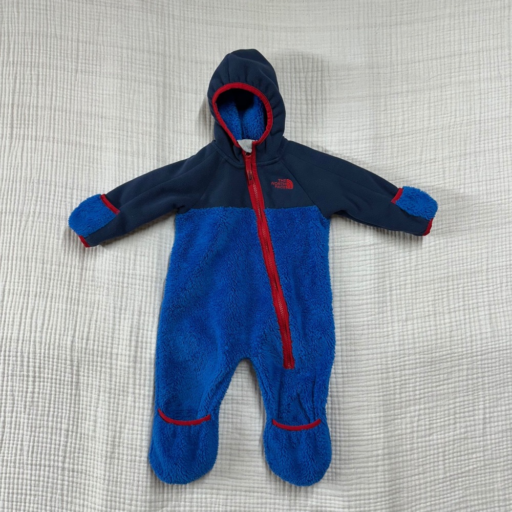 THE NORTH FACE CHIMBORAZA ONE PIECE FLEECE INFANT SIZE 3-6 MONTH winter snowsuit